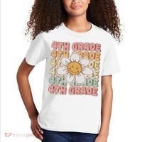 Groovy 4th Grade Back To School First Day Of Fourth Grade Kids T-Shirt thumb 2