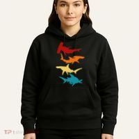 Great 4 Hammerhead Sharks Gift For Divers Hoodie thumb 5