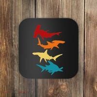 Great 4 Hammerhead Sharks Gift For Divers Coaster thumb 0