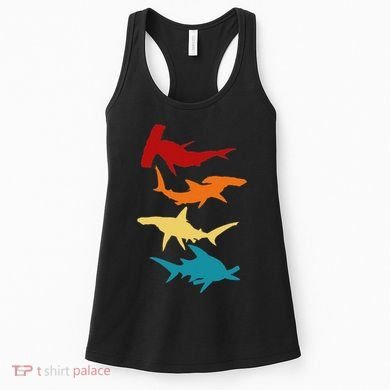 Great 4 Hammerhead Sharks Gift For Divers Women's Tank Top