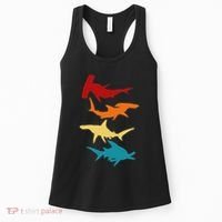 Great 4 Hammerhead Sharks Gift For Divers Women's Tank Top thumb 0