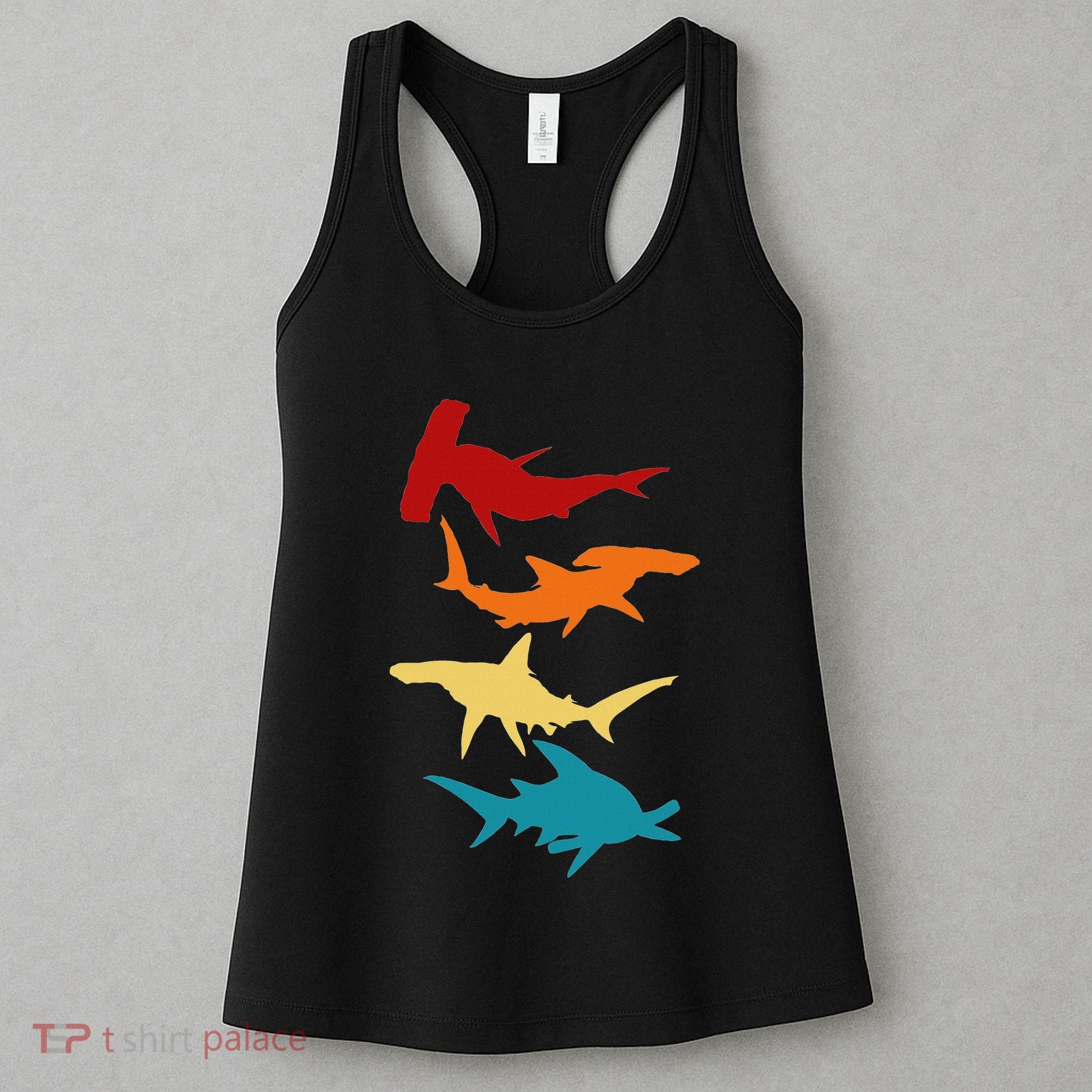 Great 4 Hammerhead Sharks Gift For Divers Women's Tank Top