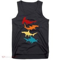 Great 4 Hammerhead Sharks Gift For Divers Tank Top thumb 0