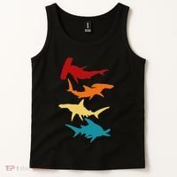 Great 4 Hammerhead Sharks Gift For Divers Tank Top thumb 2