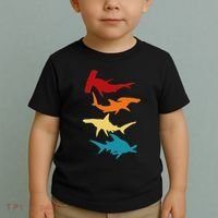 Great 4 Hammerhead Sharks Gift For Divers Toddler T-Shirt thumb 2