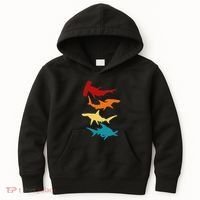 Great 4 Hammerhead Sharks Gift For Divers Kids Hoodie thumb 0