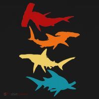 Great 4 Hammerhead Sharks Gift For Divers Kids Hoodie thumb 5