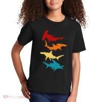 Great 4 Hammerhead Sharks Gift For Divers Kids T-Shirt thumb 2