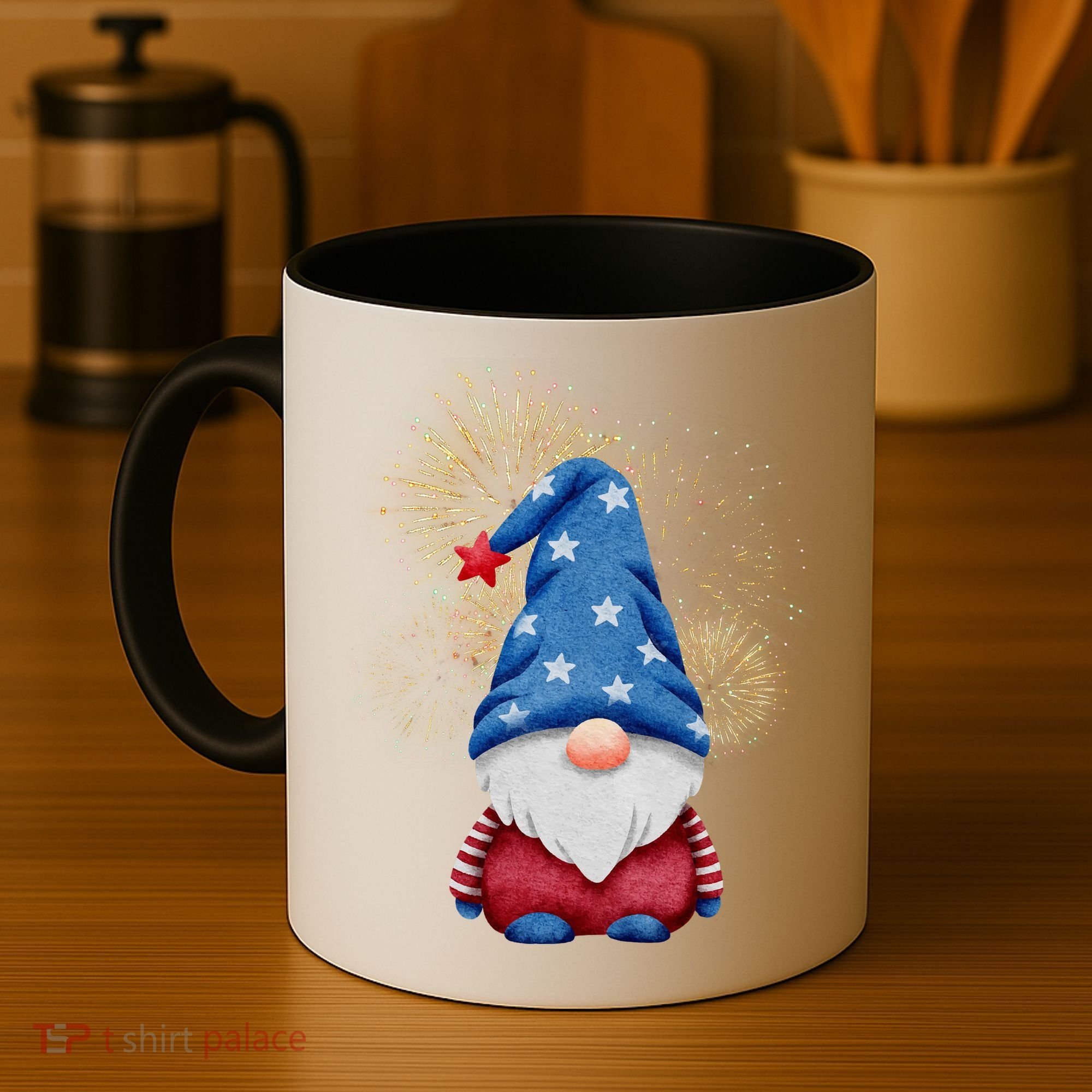 Gnome 4th Of July Firework Coffee Mug