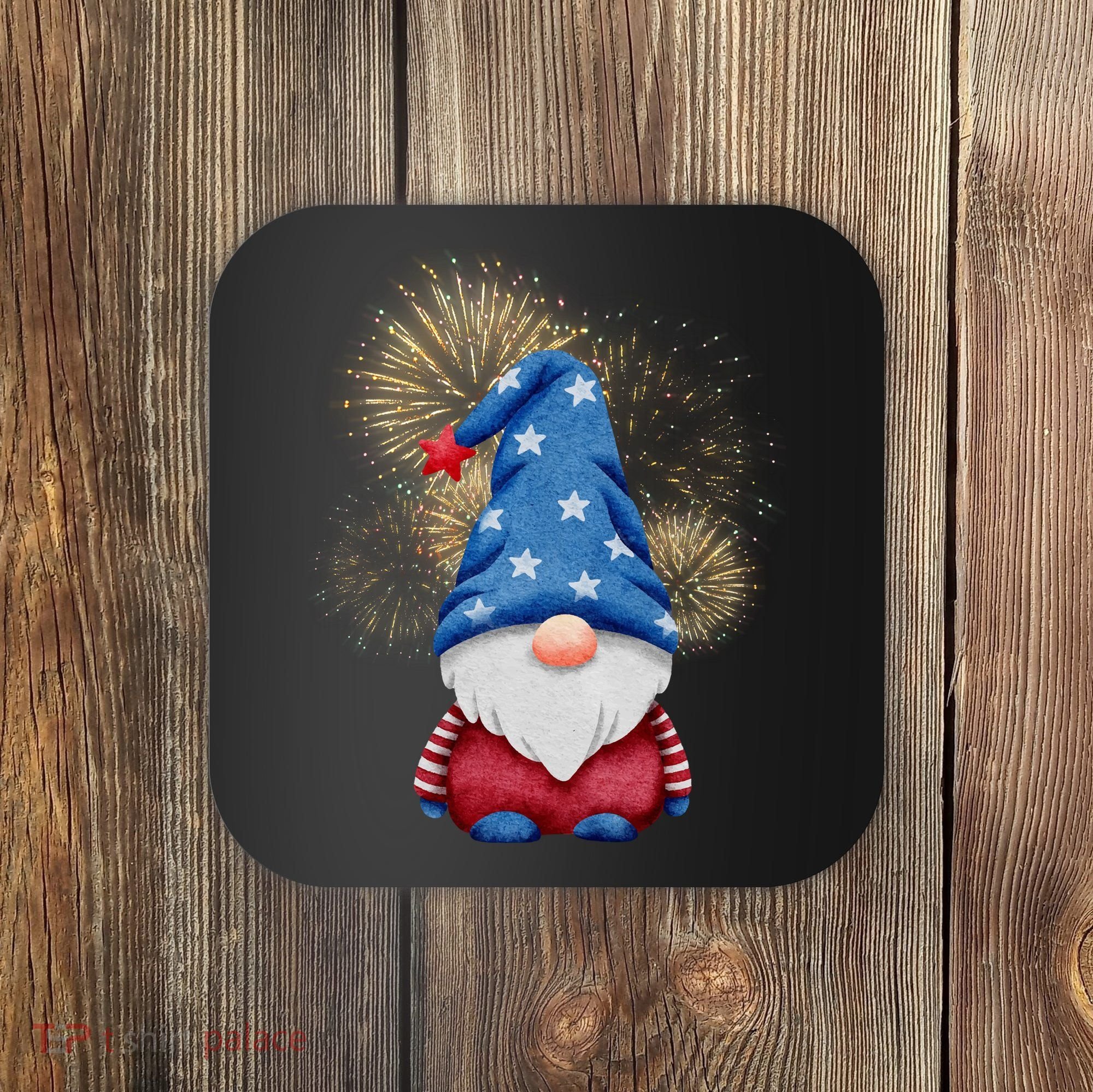 Gnome 4th Of July Firework Coaster