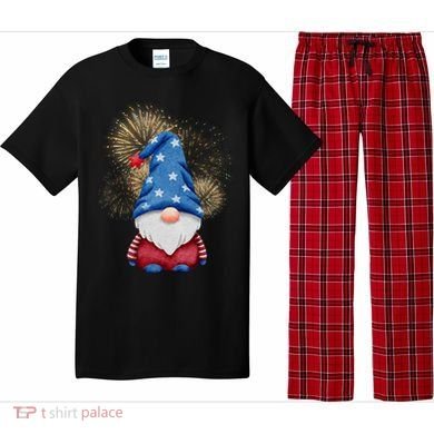 Gnome 4th Of July Firework Pajama Set