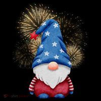 Gnome 4th Of July Firework Mousepad thumb 1