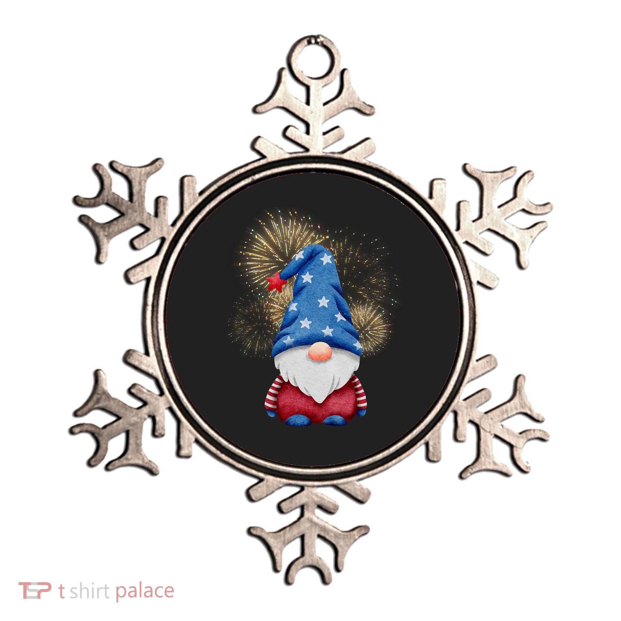 Gnome 4th Of July Firework Ornament