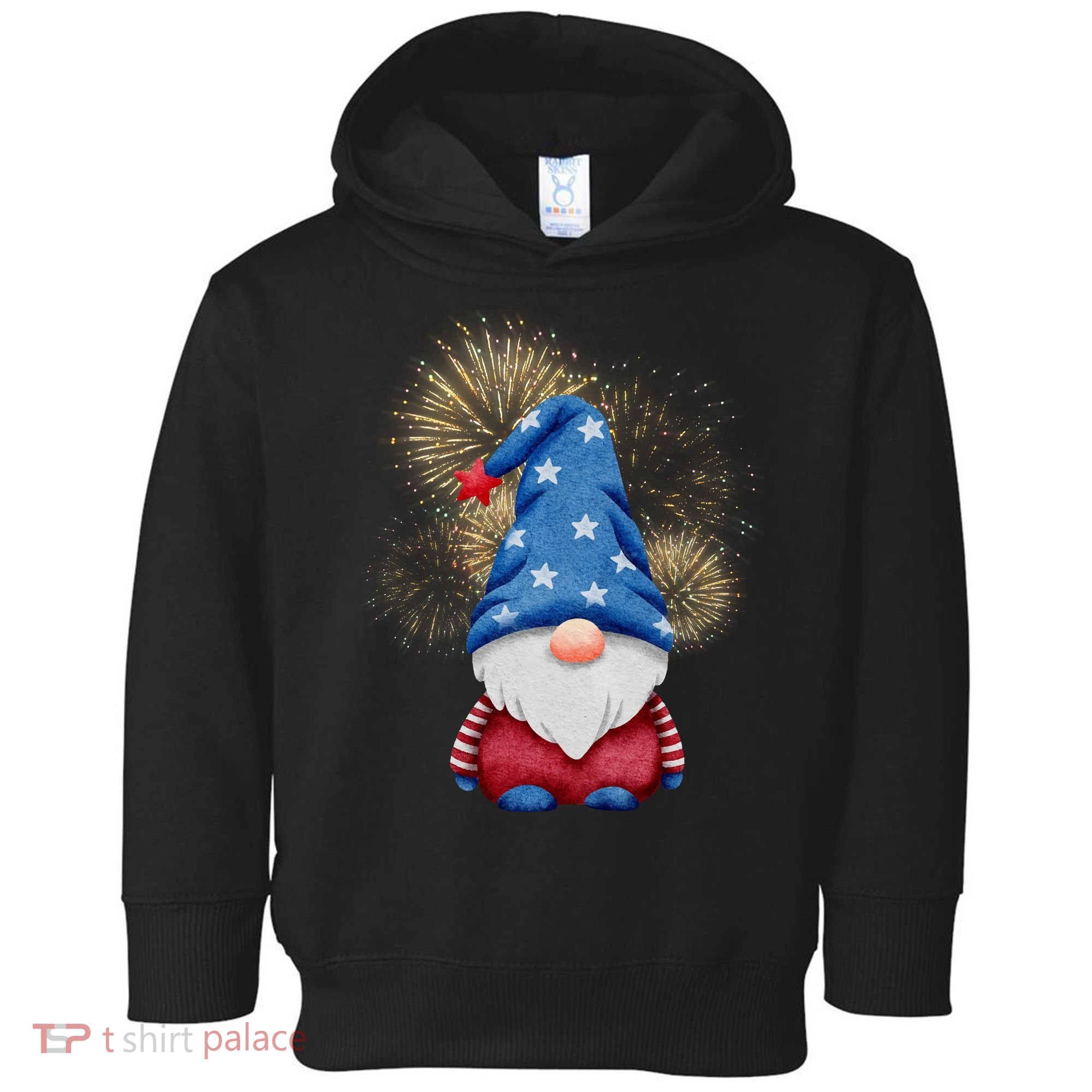 Gnome 4th Of July Firework Toddler Hoodie