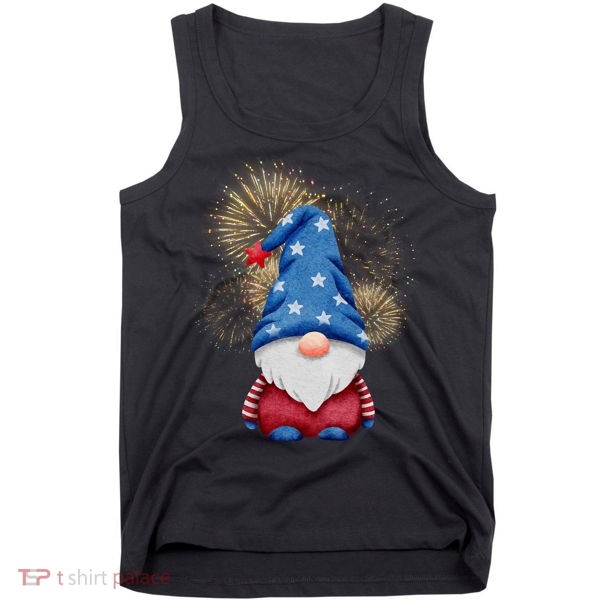 Gnome 4th Of July Firework Tank Top