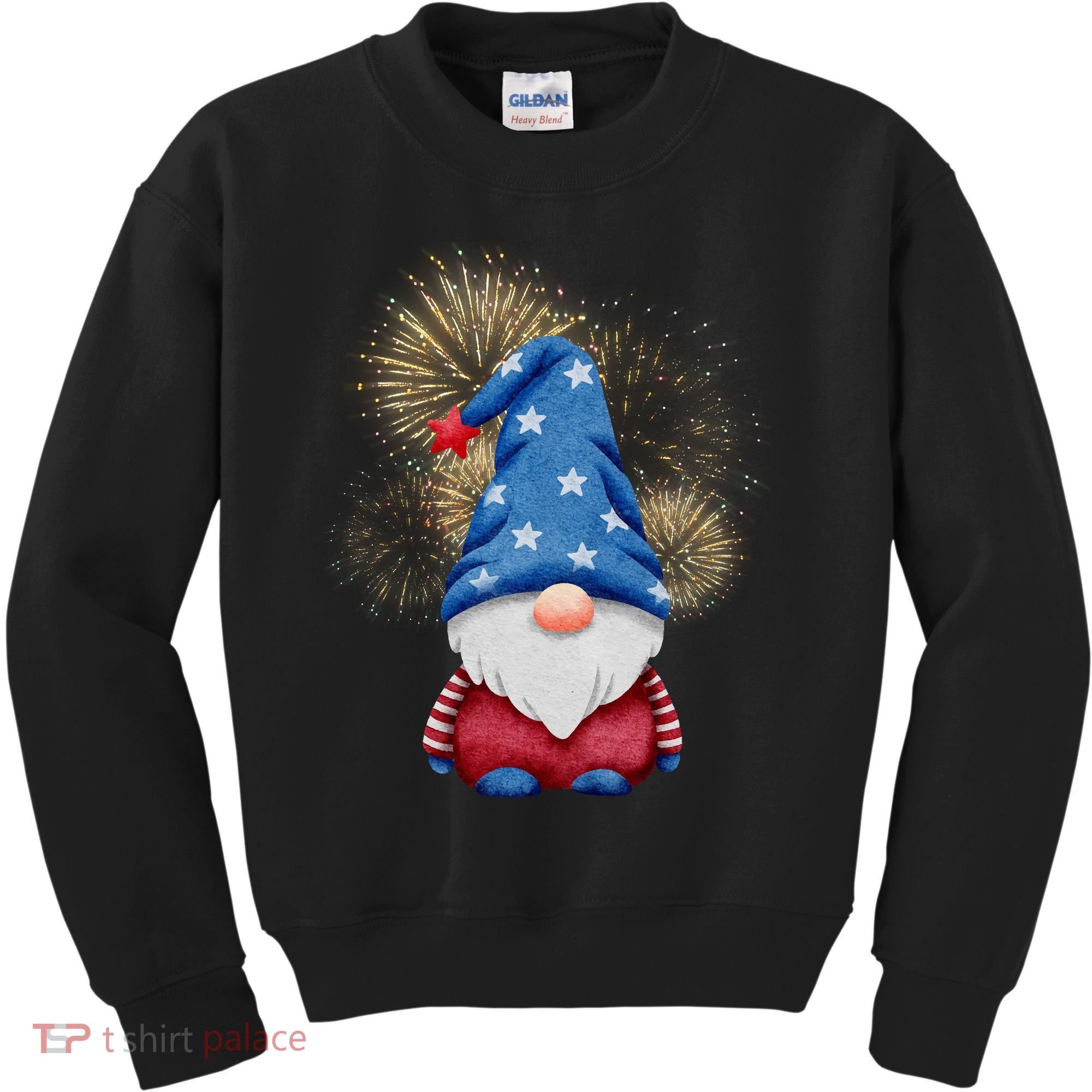 Gnome 4th Of July Firework Kids Sweatshirt