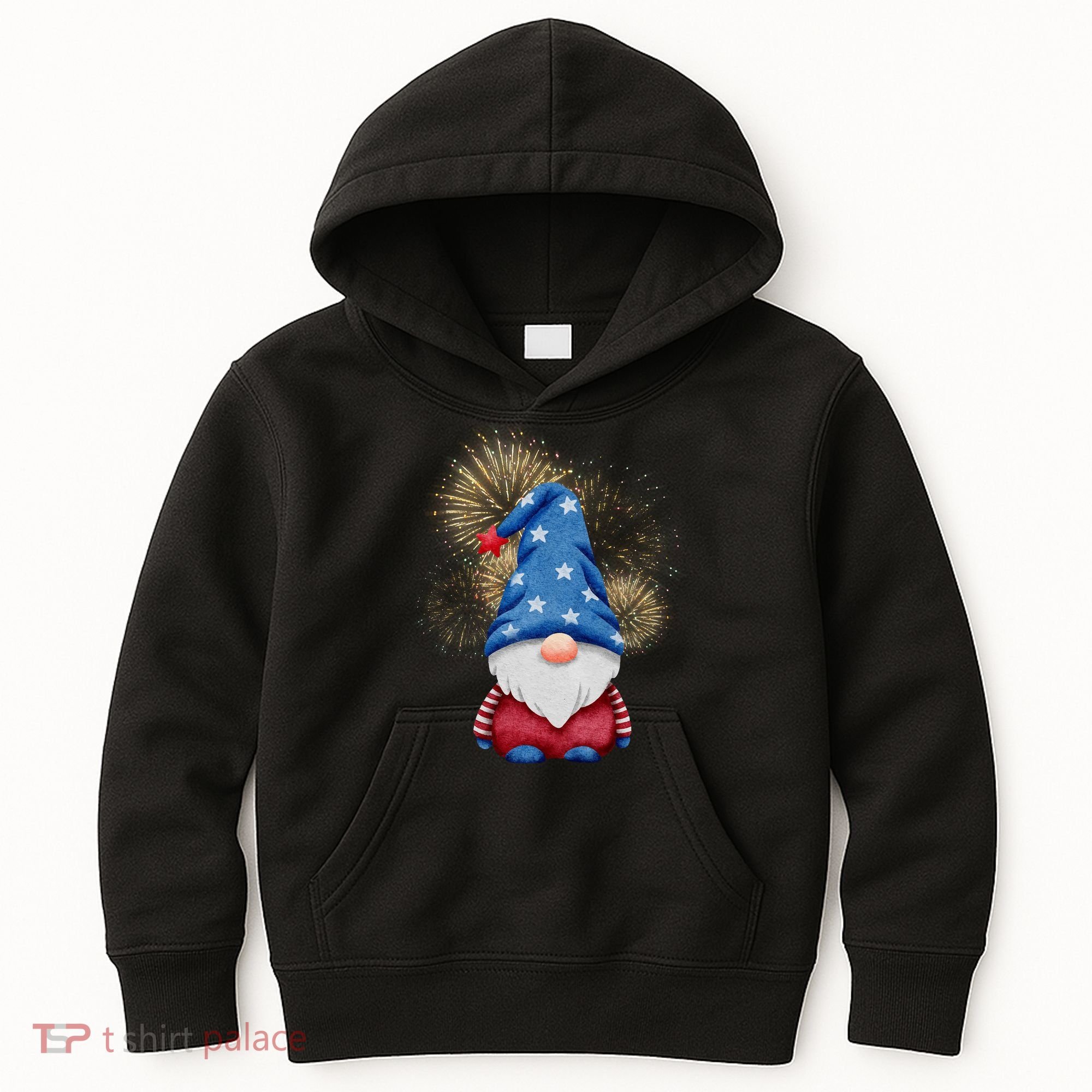 Gnome 4th Of July Firework Kids Hoodie