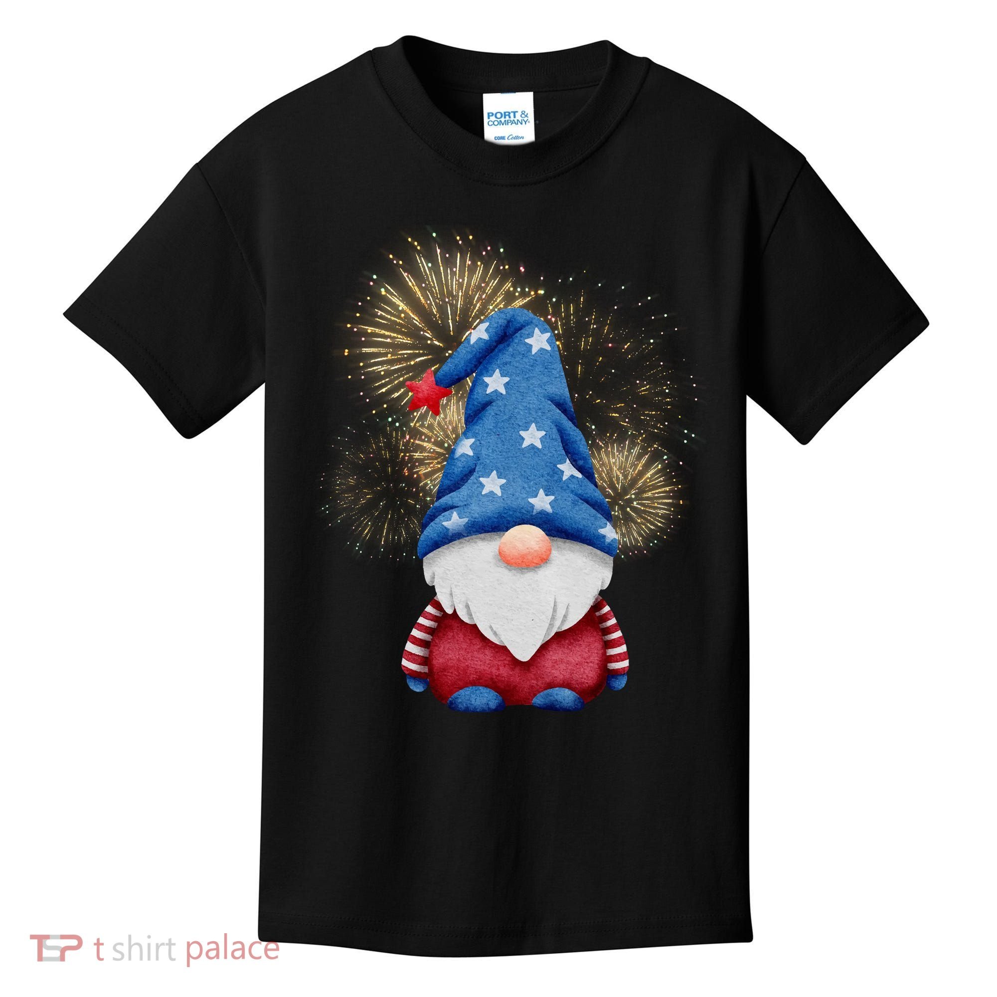 Gnome 4th Of July Firework Kids T-Shirt