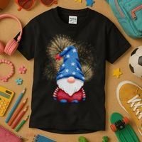 Gnome 4th Of July Firework Kids T-Shirt thumb 3