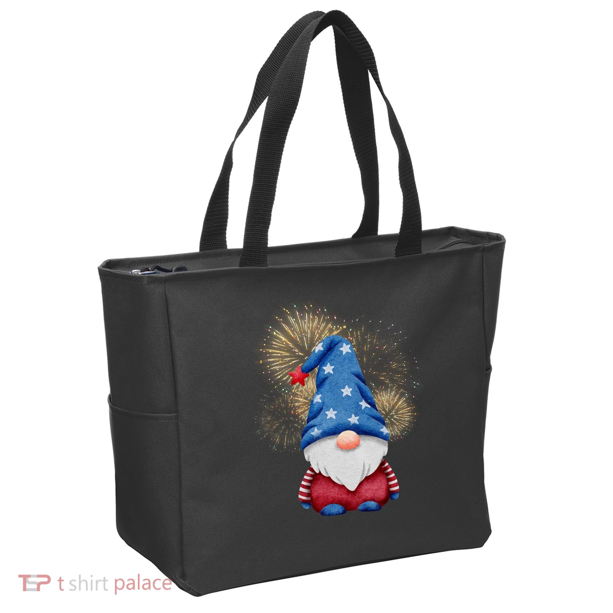 Gnome 4th Of July Firework Tote Bag