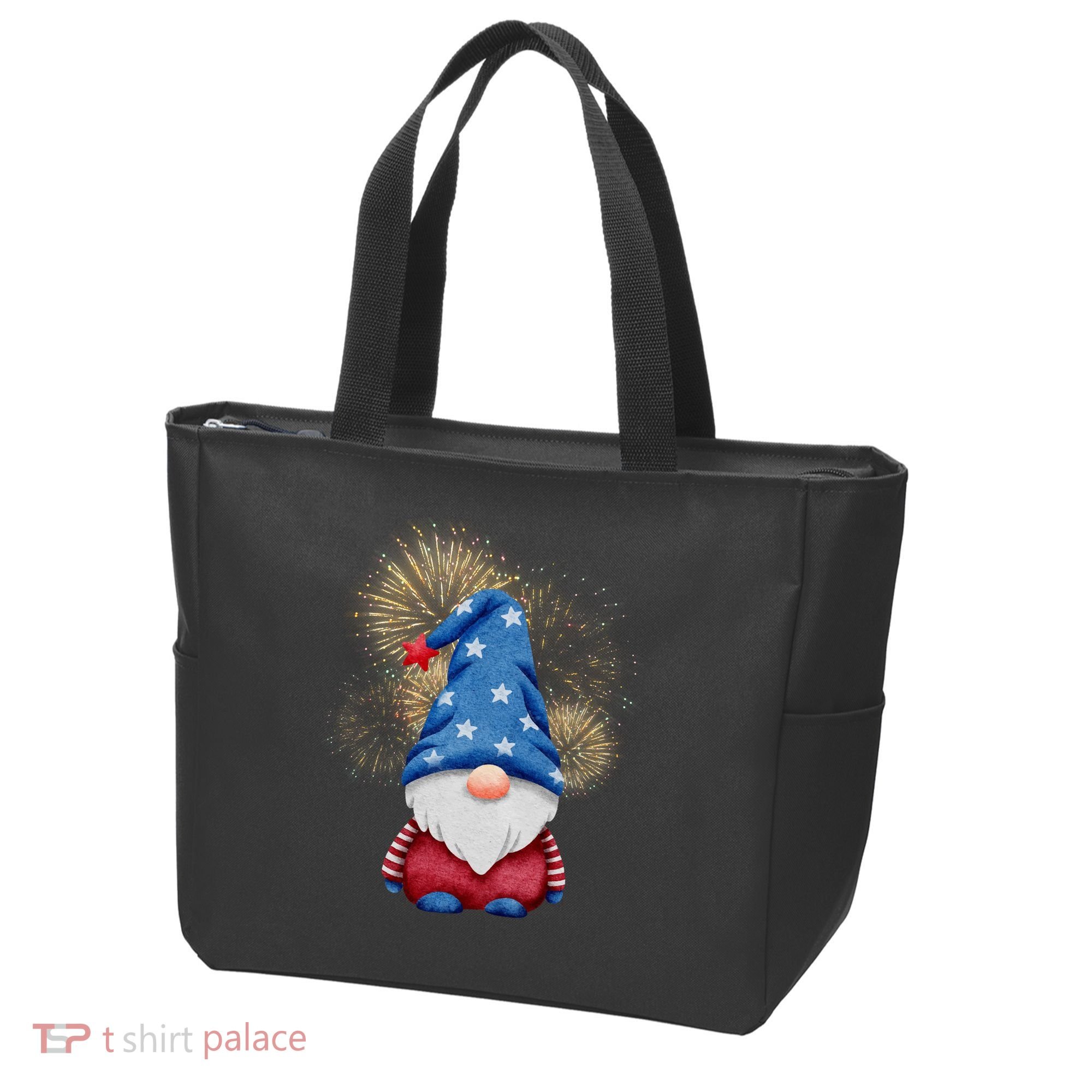 Gnome 4th Of July Firework Tote Bag