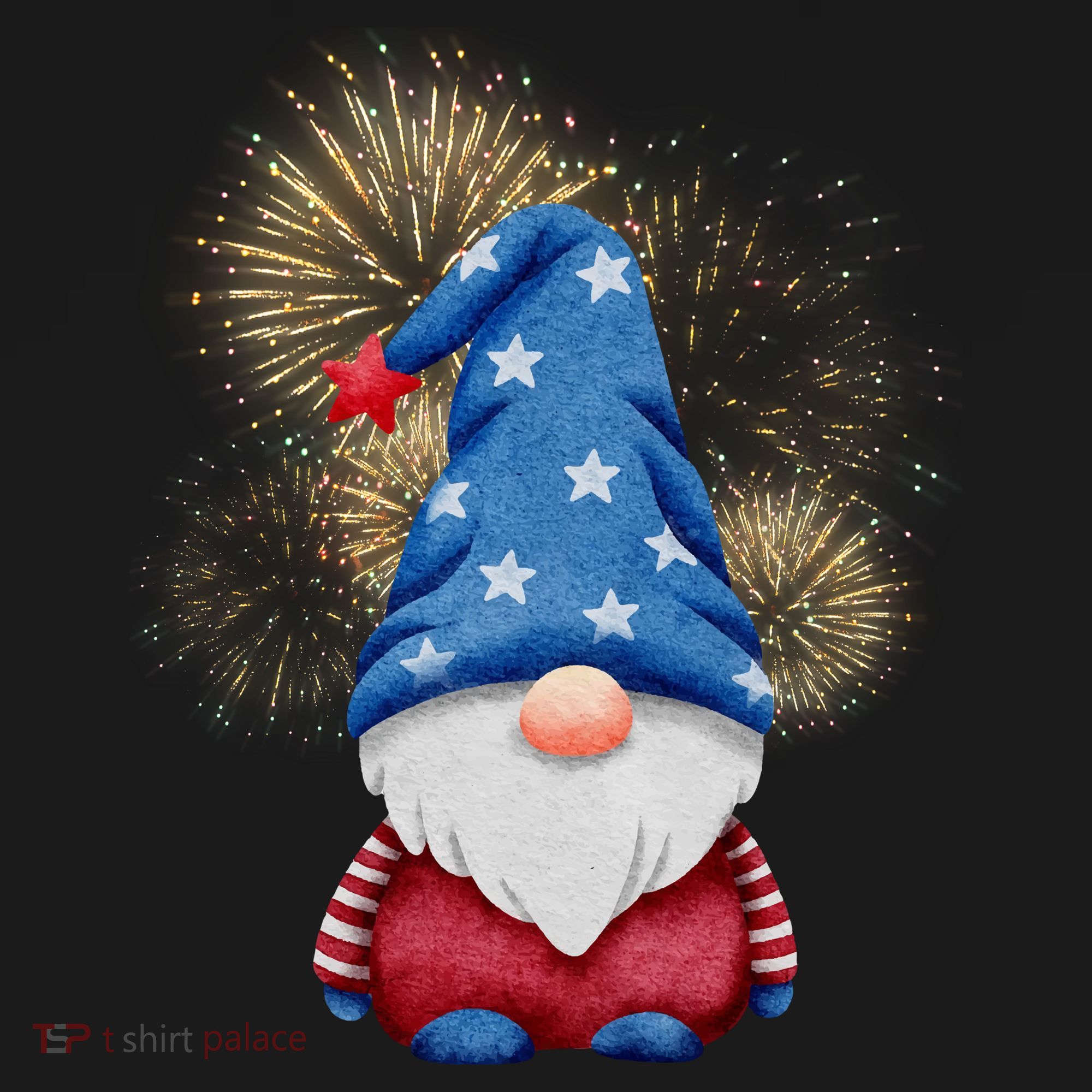 Gnome 4th Of July Firework Tote Bag
