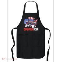Gamer 4th Of July Boy Men Controller USA Flag Apron thumb 0