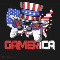 Gamer 4th Of July Boy Men Controller USA Flag Coaster thumb 2