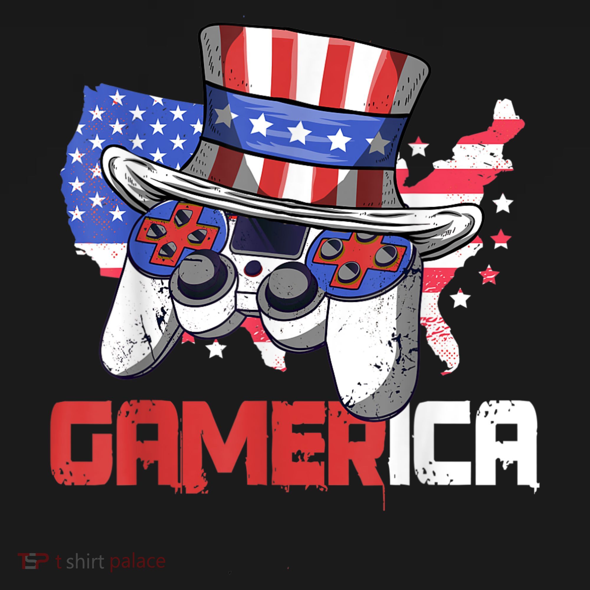 Gamer 4th Of July Boy Men Controller USA Flag Women's Hoodie
