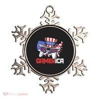 Gamer 4th Of July Boy Men Controller USA Flag Ornament thumb 0