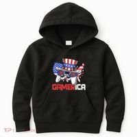 Gamer 4th Of July Boy Men Controller USA Flag Kids Hoodie thumb 0