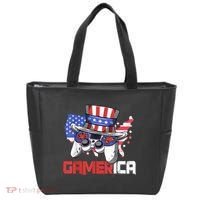 Gamer 4th Of July Boy Men Controller USA Flag Tote Bag thumb 0