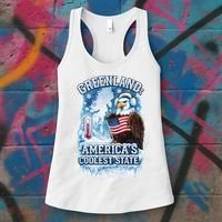 Greenland 51st America's Coolest State Women's Tank Top thumb 3
