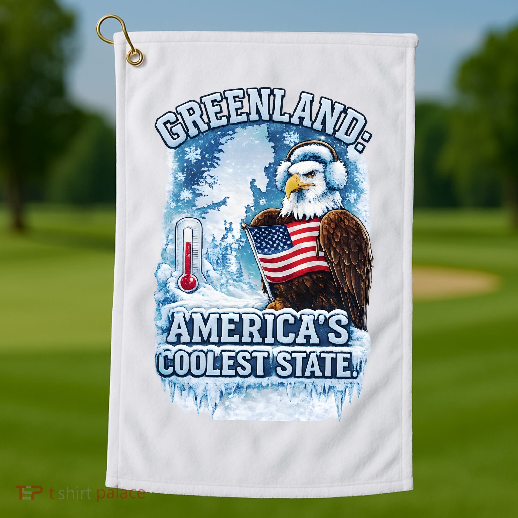 Greenland 51st America's Coolest State Golf Towel