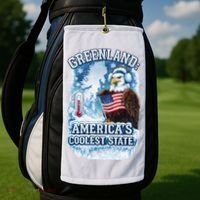 Greenland 51st America's Coolest State Golf Towel thumb 2