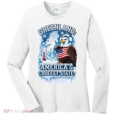 Greenland 51st America's Coolest State Women's Long Sleeve Shirt