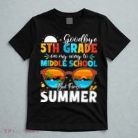 Goodbye 5th Grade Graduation To Middle School Hello Summer T-Shirt thumb 5