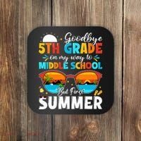 Goodbye 5th Grade Graduation To Middle School Hello Summer Coaster thumb 0