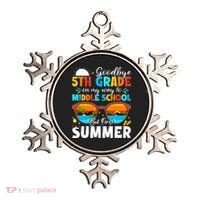 Goodbye 5th Grade Graduation To Middle School Hello Summer Ornament thumb 0