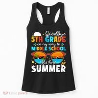 Goodbye 5th Grade Graduation To Middle School Hello Summer Women's Tank Top thumb 0