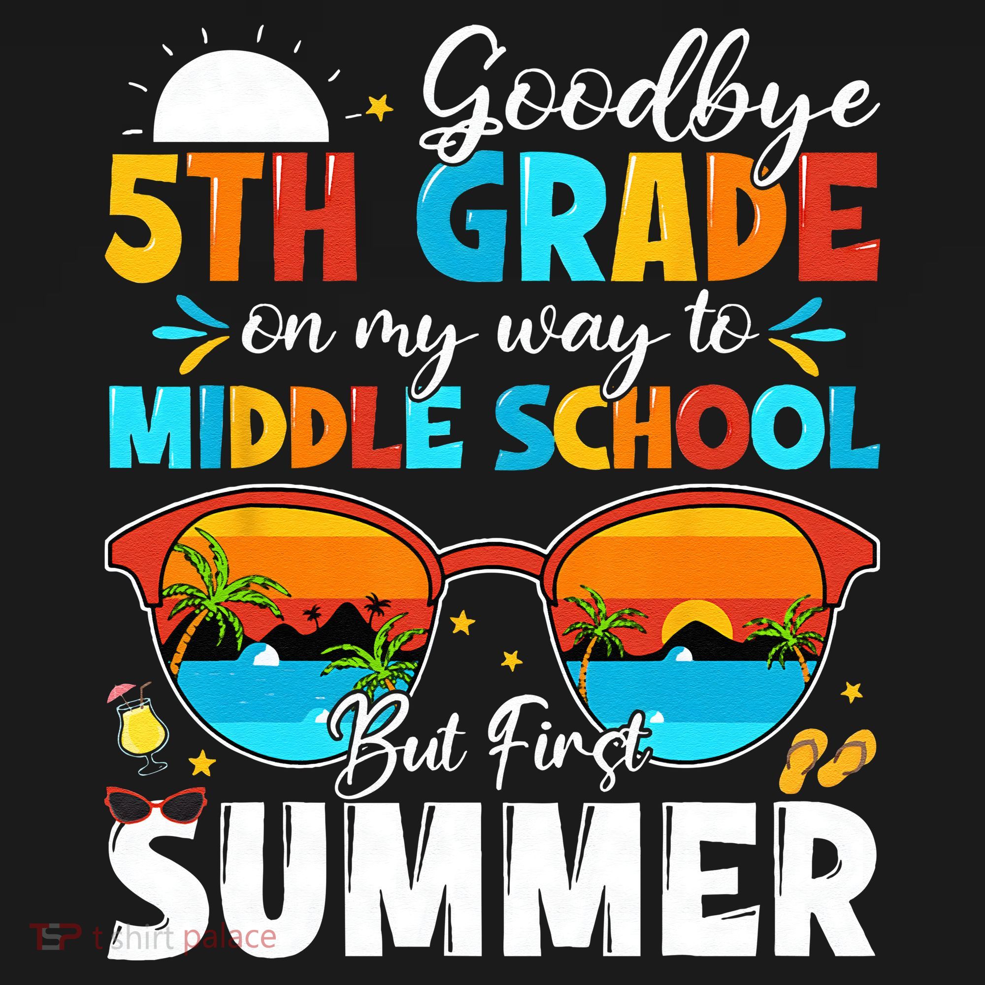 Goodbye 5th Grade Graduation To Middle School Hello Summer Baby Bodysuit