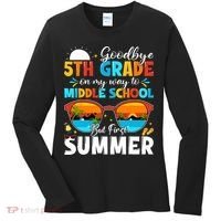 Goodbye 5th Grade Graduation To Middle School Hello Summer Women's Long Sleeve Shirt thumb 0