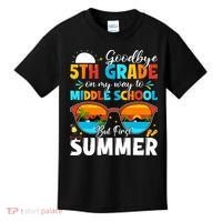 Goodbye 5th Grade Graduation To Middle School Hello Summer Kids T-Shirt thumb 0