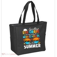 Goodbye 5th Grade Graduation To Middle School Hello Summer Tote Bag thumb 2