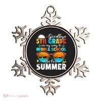 Goodbye 5th Grade Graduation To Middle School Hello Summer Ornament thumb 0