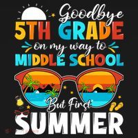 Goodbye 5th Grade Graduation To Middle School Hello Summer Ornament thumb 1