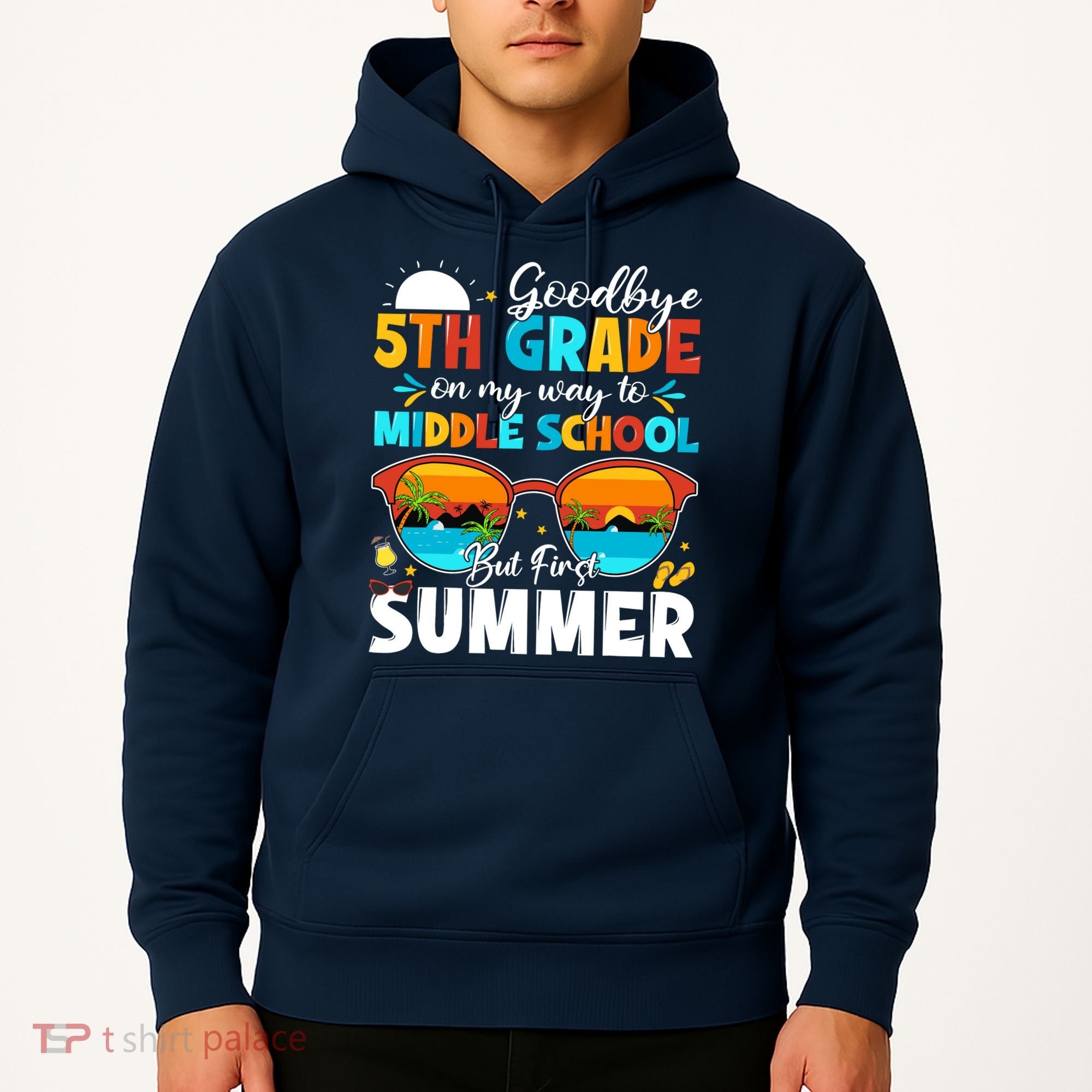 Goodbye 5th Grade Graduation To Middle School Hello Summer Hoodie