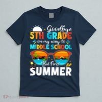 Goodbye 5th Grade Graduation To Middle School Hello Summer T-Shirt thumb 5
