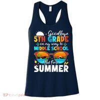 Goodbye 5th Grade Graduation To Middle School Hello Summer Women's Tank Top thumb 0