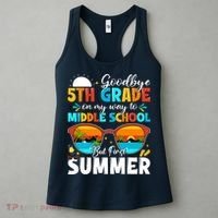 Goodbye 5th Grade Graduation To Middle School Hello Summer Women's Tank Top thumb 3